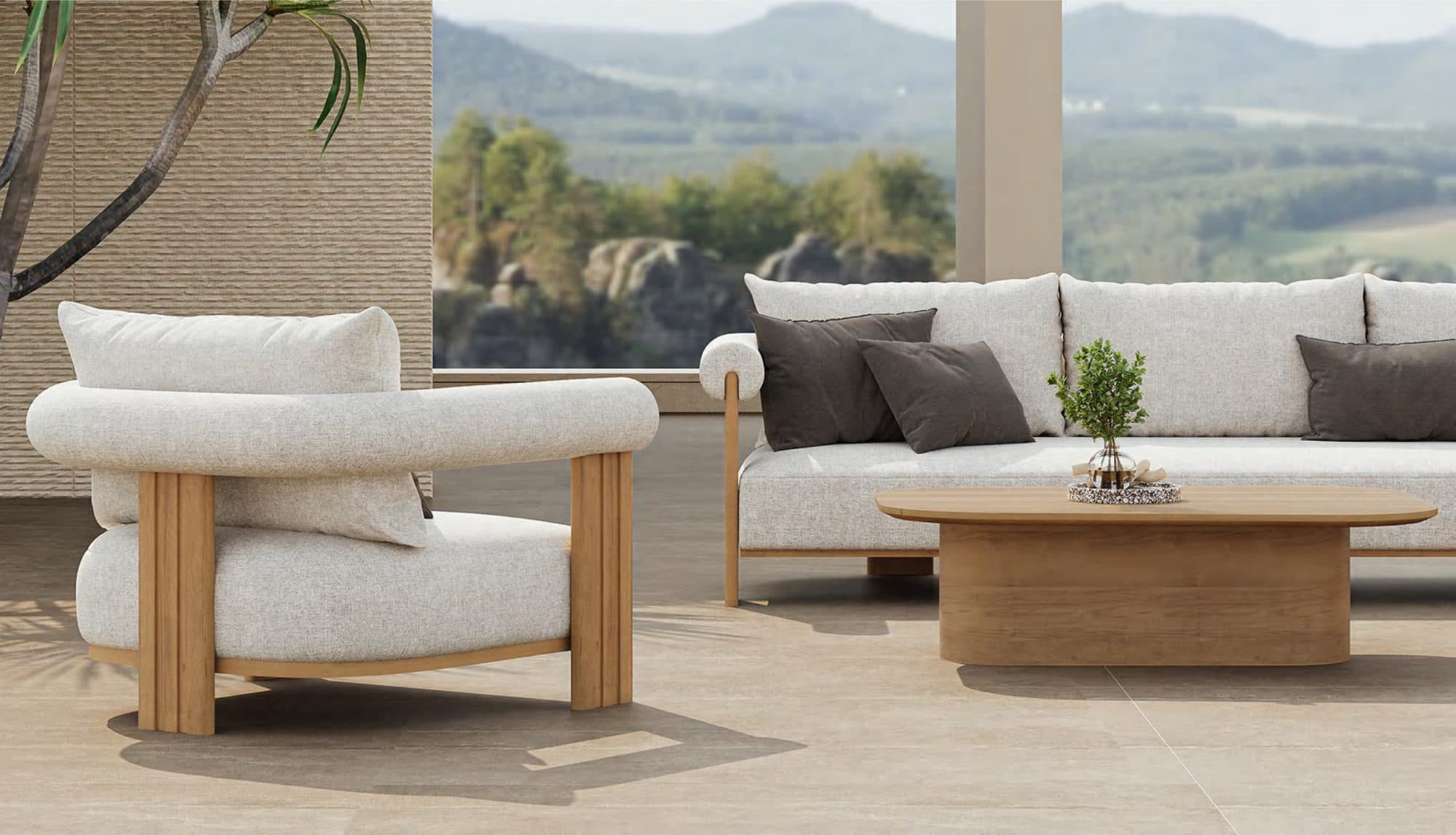 ROMA 3-Seater Sofa Set